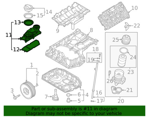 Genuine audi engine crankcase - audi,